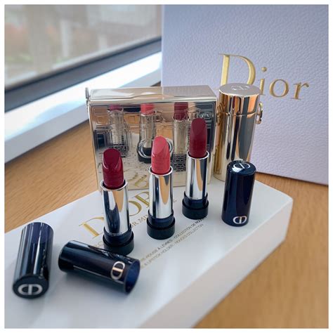 dior lipstick set with clutch